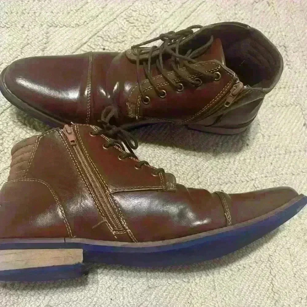 Leather Ankle Boots Brown Rhodes Chukka Boot Deer Stags size 10 M Classic Shoe